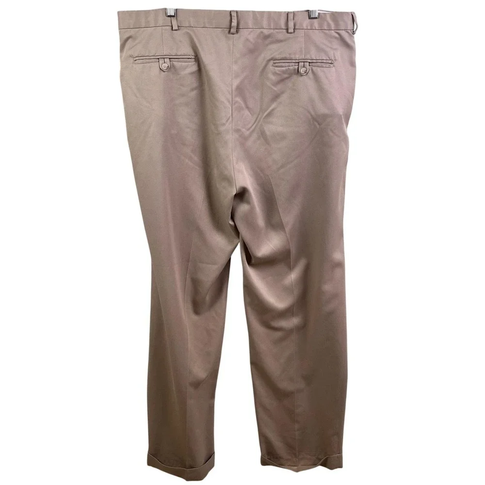 Polo By Ralph Lauren Classic Khaki Chino Pleated Front Cuffed Dress Slacks 40x32